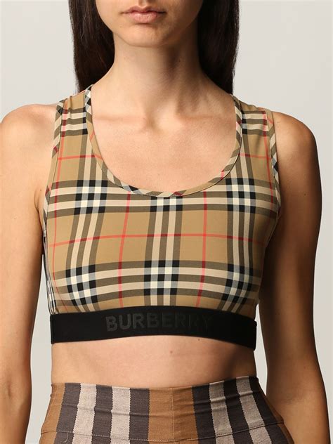 fake burberry crop top|fwrd burberry cropped top.